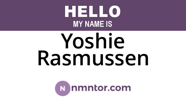 Yoshie Rasmussen