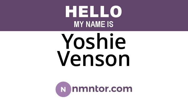 Yoshie Venson