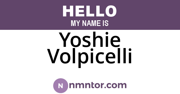 Yoshie Volpicelli