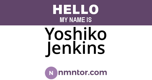 Yoshiko Jenkins