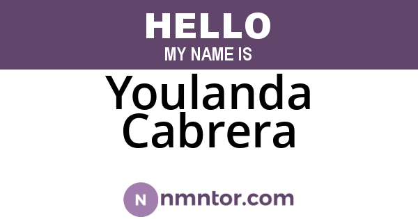 Youlanda Cabrera