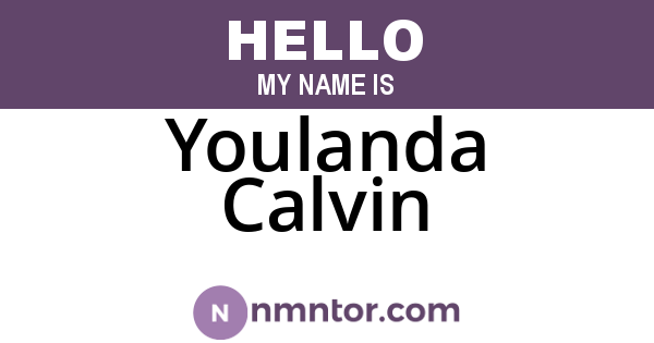 Youlanda Calvin