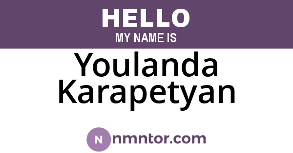 Youlanda Karapetyan