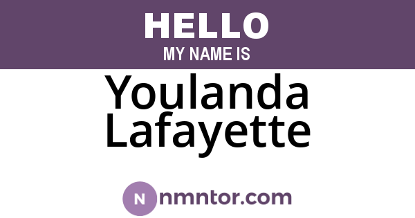 Youlanda Lafayette