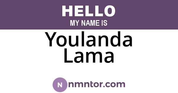 Youlanda Lama