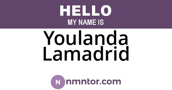 Youlanda Lamadrid