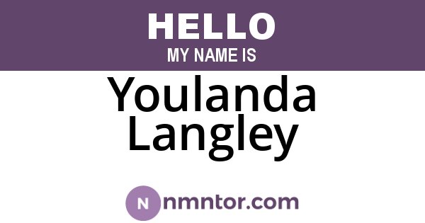 Youlanda Langley