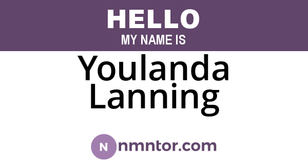 Youlanda Lanning
