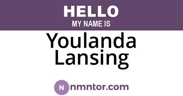 Youlanda Lansing