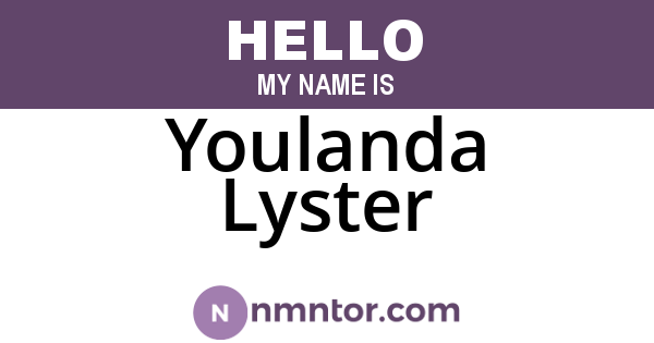 Youlanda Lyster