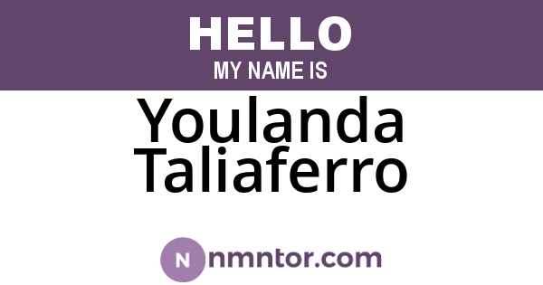 Youlanda Taliaferro