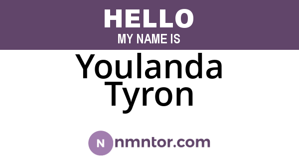 Youlanda Tyron