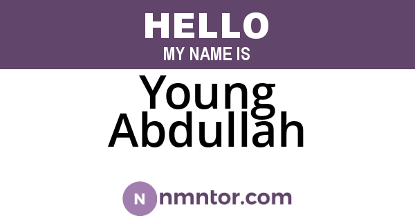 Young Abdullah
