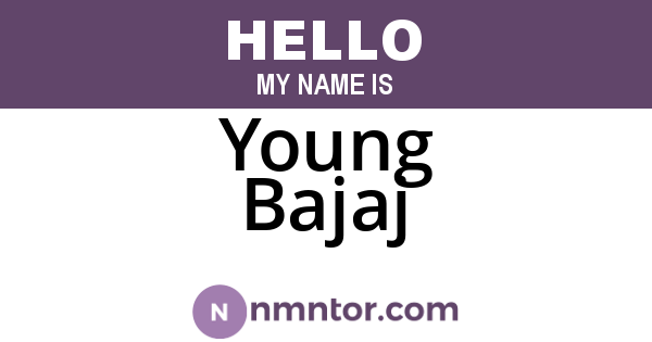 Young Bajaj