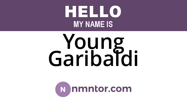 Young Garibaldi