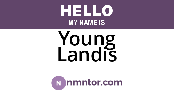 Young Landis