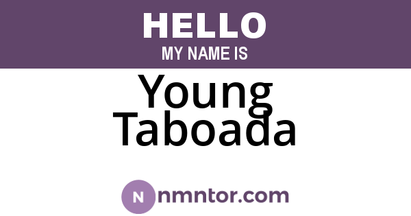 Young Taboada