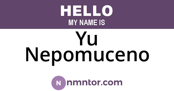 Yu Nepomuceno