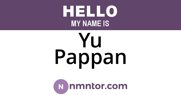 Yu Pappan