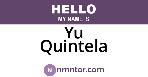 Yu Quintela