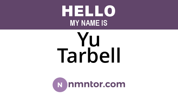 Yu Tarbell