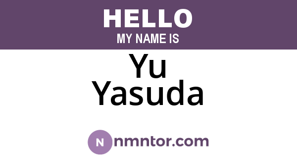 Yu Yasuda