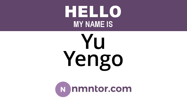 Yu Yengo