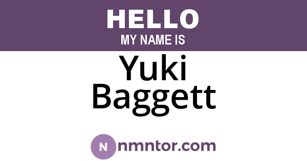 Yuki Baggett