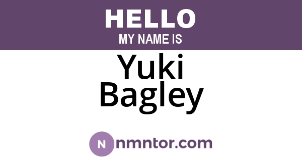 Yuki Bagley