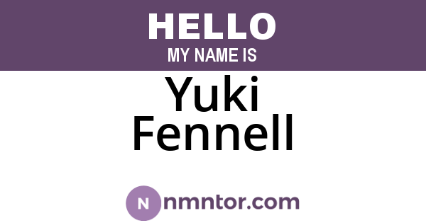 Yuki Fennell