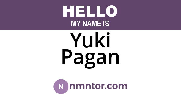 Yuki Pagan