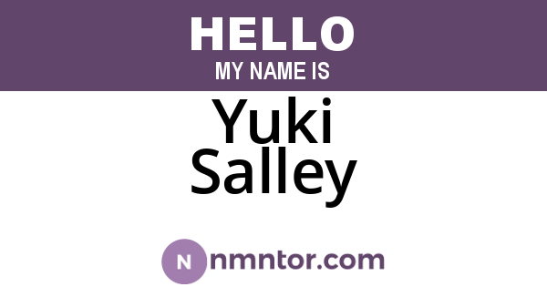 Yuki Salley