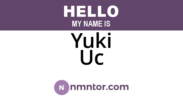 Yuki Uc