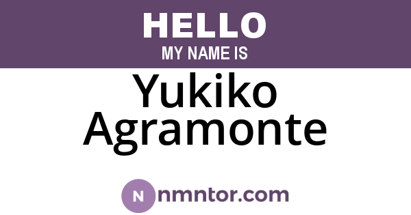 Yukiko Agramonte