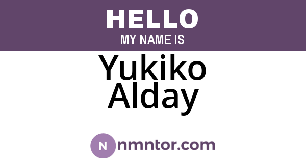 Yukiko Alday