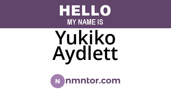 Yukiko Aydlett