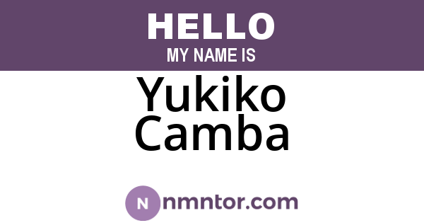 Yukiko Camba