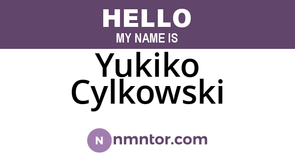 Yukiko Cylkowski