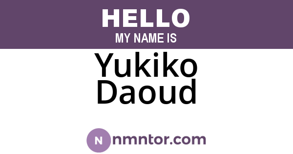 Yukiko Daoud