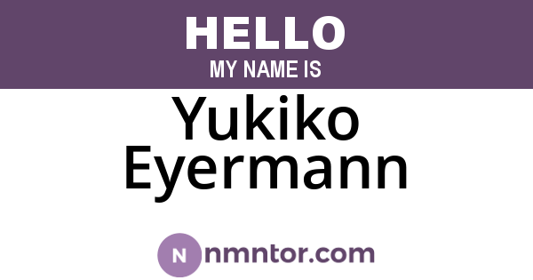 Yukiko Eyermann