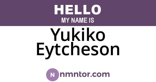 Yukiko Eytcheson