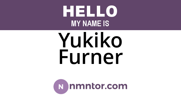 Yukiko Furner