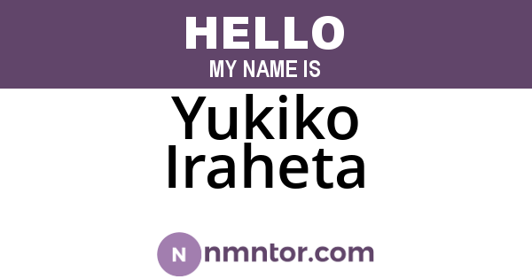 Yukiko Iraheta