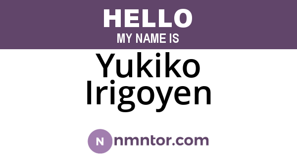 Yukiko Irigoyen