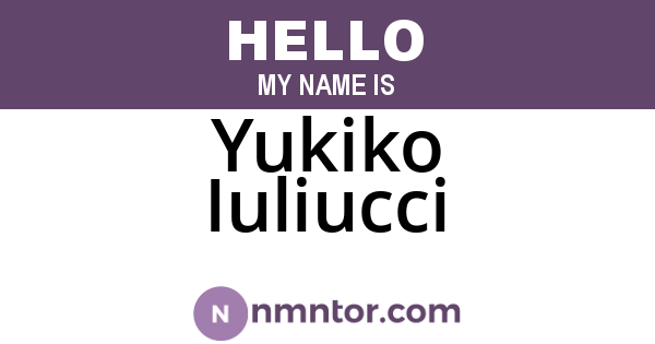 Yukiko Iuliucci