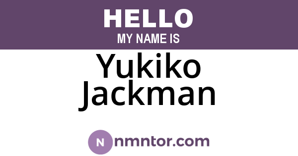 Yukiko Jackman