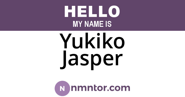 Yukiko Jasper