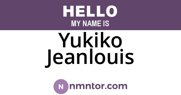 Yukiko Jeanlouis
