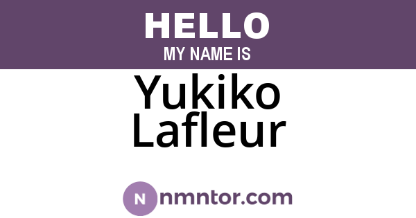 Yukiko Lafleur