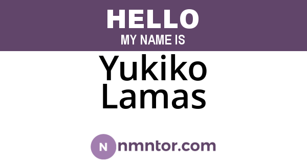 Yukiko Lamas